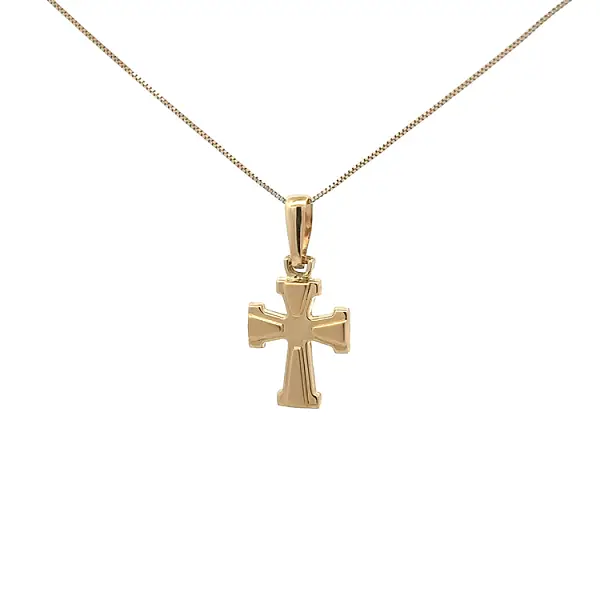 Подвеска в виде золотого креста