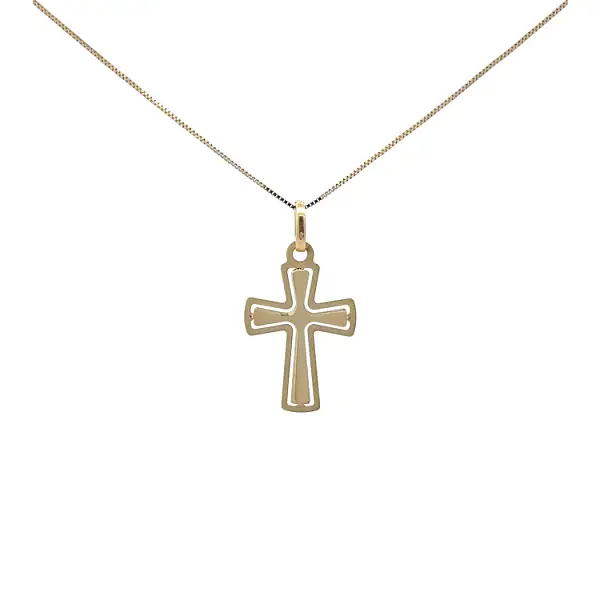 Подвеска в виде золотого креста