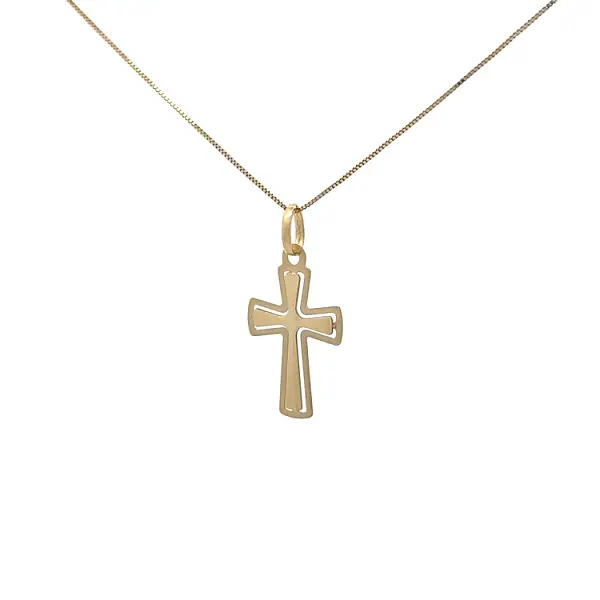 Подвеска в виде золотого креста