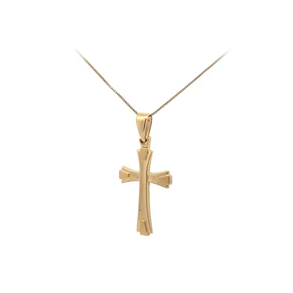 Подвеска в виде золотого креста