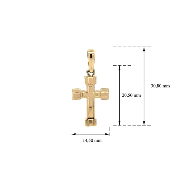 Подвеска в виде золотого креста
