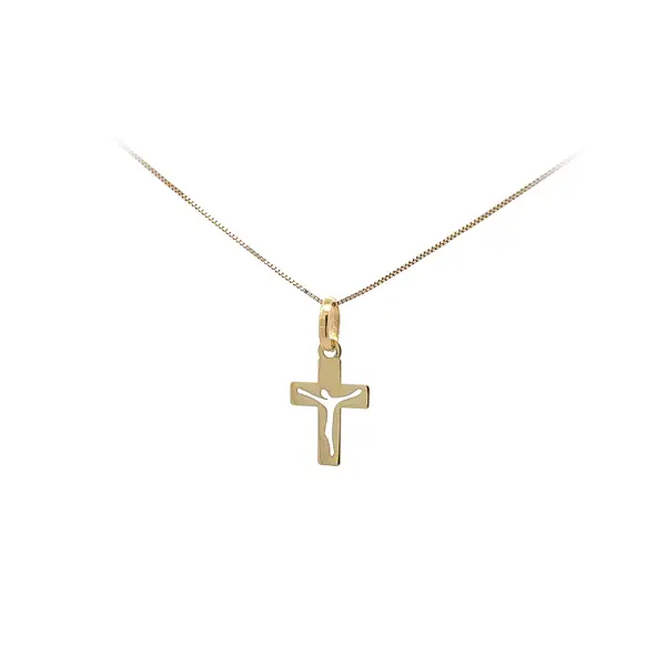Подвеска в виде золотого креста