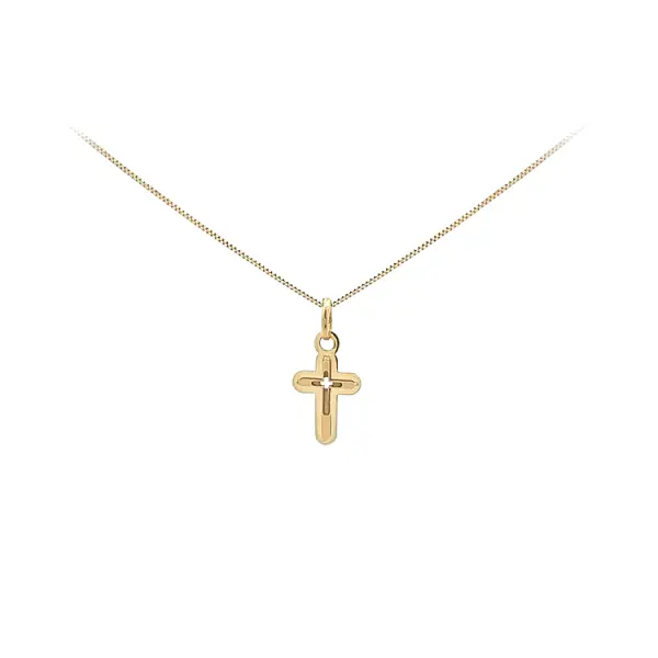 Подвеска в виде золотого креста