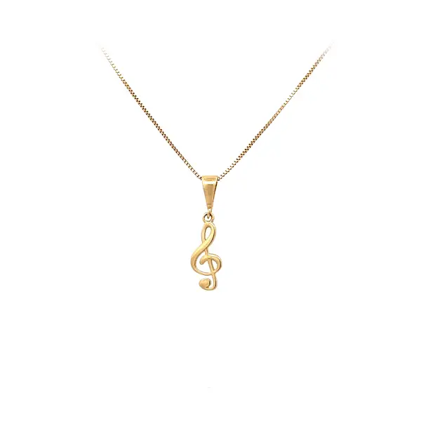 Золотая подвеска Записка