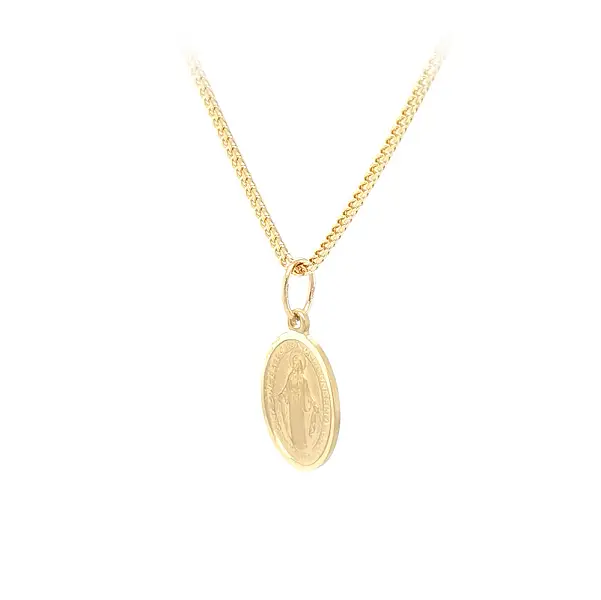 Золотой кулон Мадонна Дева Мария