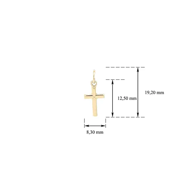 Подвеска в виде золотого креста