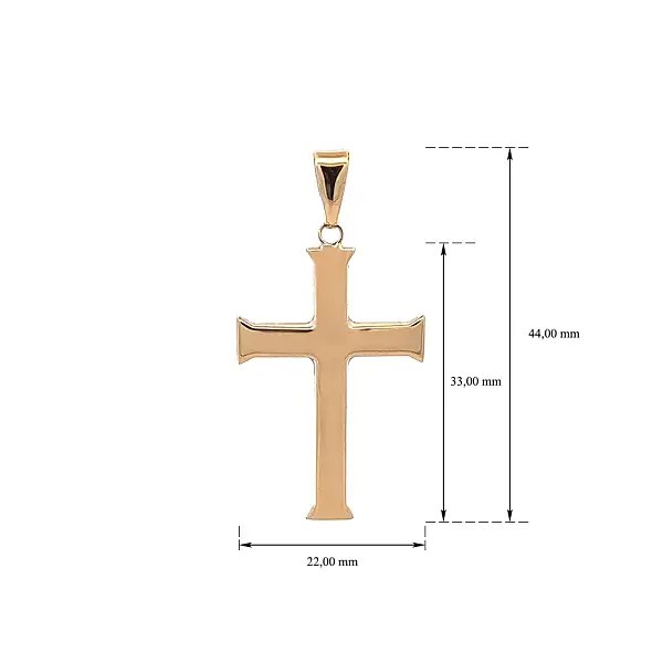 Подвеска в виде золотого креста