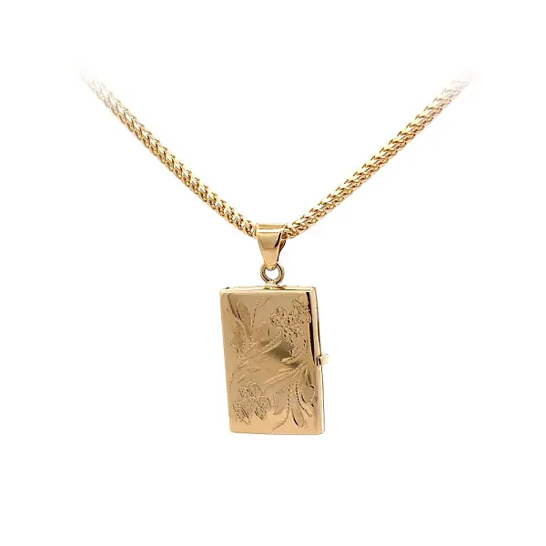 Золотой медальон для фотографии