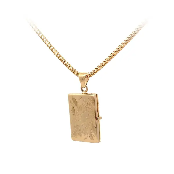 Золотой медальон для фотографии