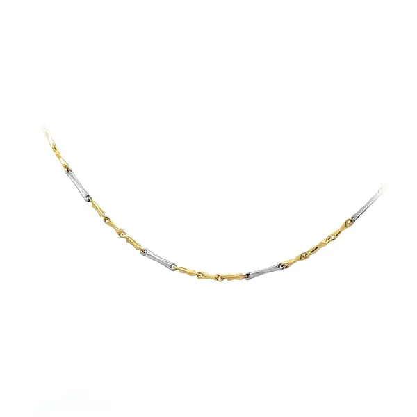 Золотая цепочка из комбинированного золота