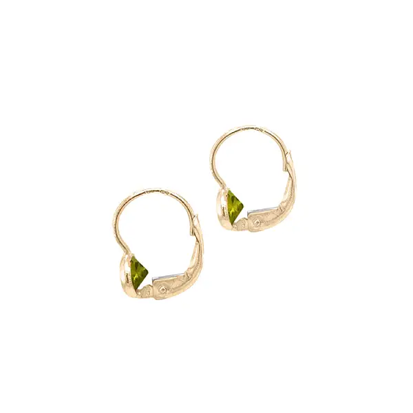 Золотые серьги с цирконами