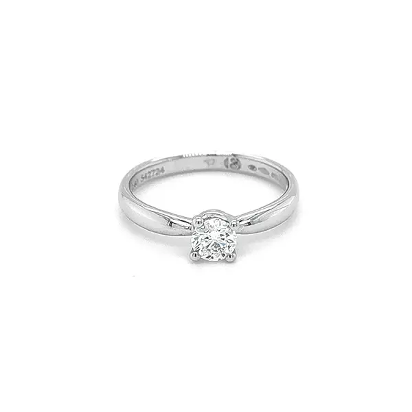 Золотое обручальное кольцо с бриллиантом