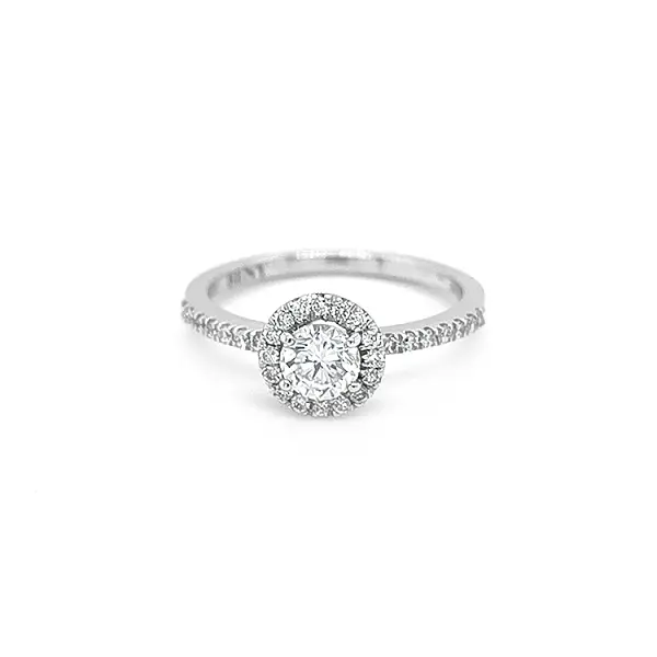 Золотое обручальное кольцо с бриллиантами