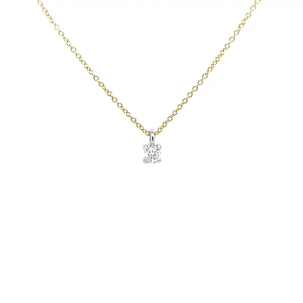 Золотая подвеска с бриллиантом