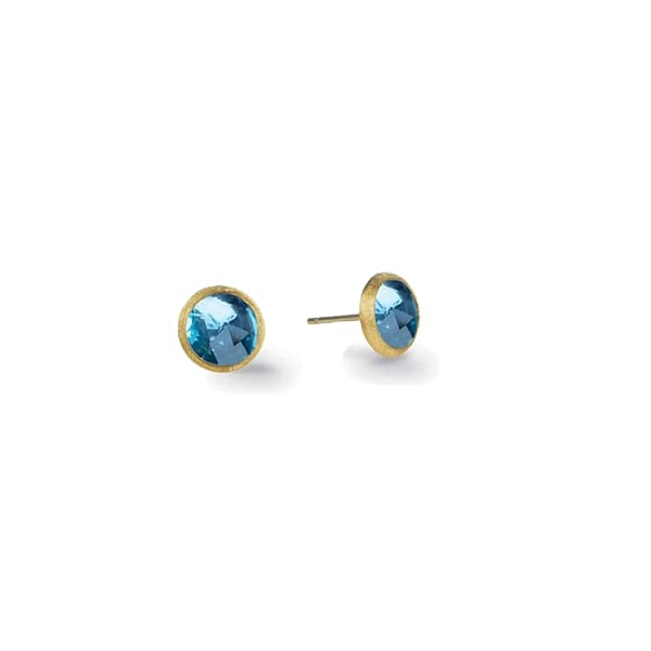 Золотые серьги с голубым топазом Marco Bicego Jaipur