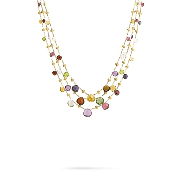 Золотое колье с полудрагоценными камнями Marco Bicego Paradise