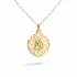 Золотой кулон с Девой Марией в орнаментальной оправе