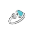 Золотое кольцо Chopard Happy Hearts 829482-1408