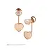 Золотые серьги Chopard Happy Hearts Золотые сердца Джеймс Бонд 007 83A007-5021