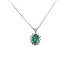 Золотая подвеска с изумрудом и бриллиантами
