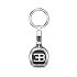 Серебряный брелок Zancan Bugatti с кожей P002-GR