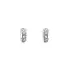 Серьги с цирконами из белого золота