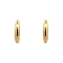 Золотые полукруглые серьги