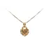 Золотая подвеска Сердце