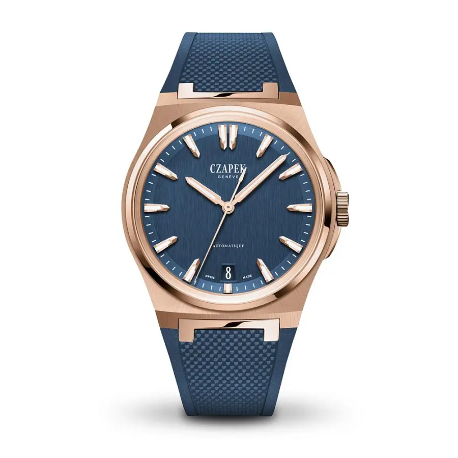 Cap Antarctique Mount Erebus Deep Blue из розового золота и каучука