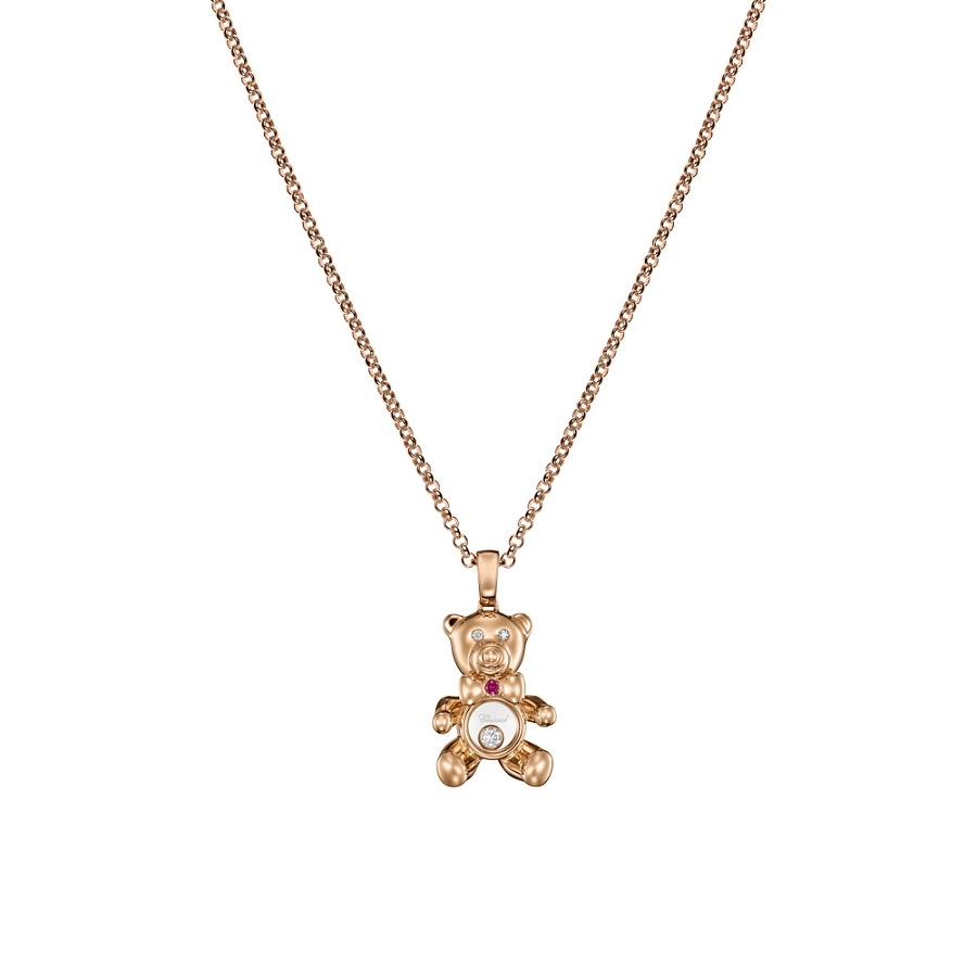 Золотой кулон Chopard Happy Diamonds Teddy Bear 79A188-5001