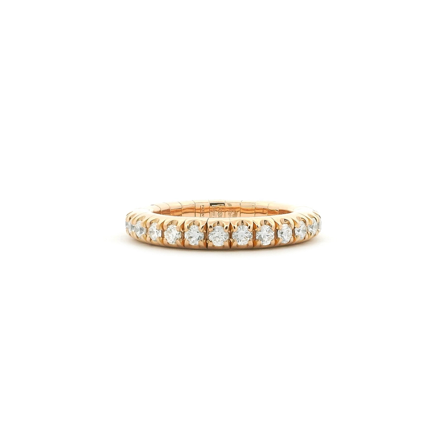 Кольцо Eternity из розового золота 18 к с бриллиантами 1,06 ct