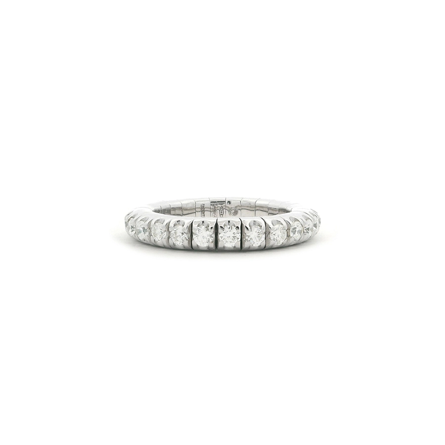 Кольцо Eternity из белого золота 18 к с бриллиантами 1,04 ct
