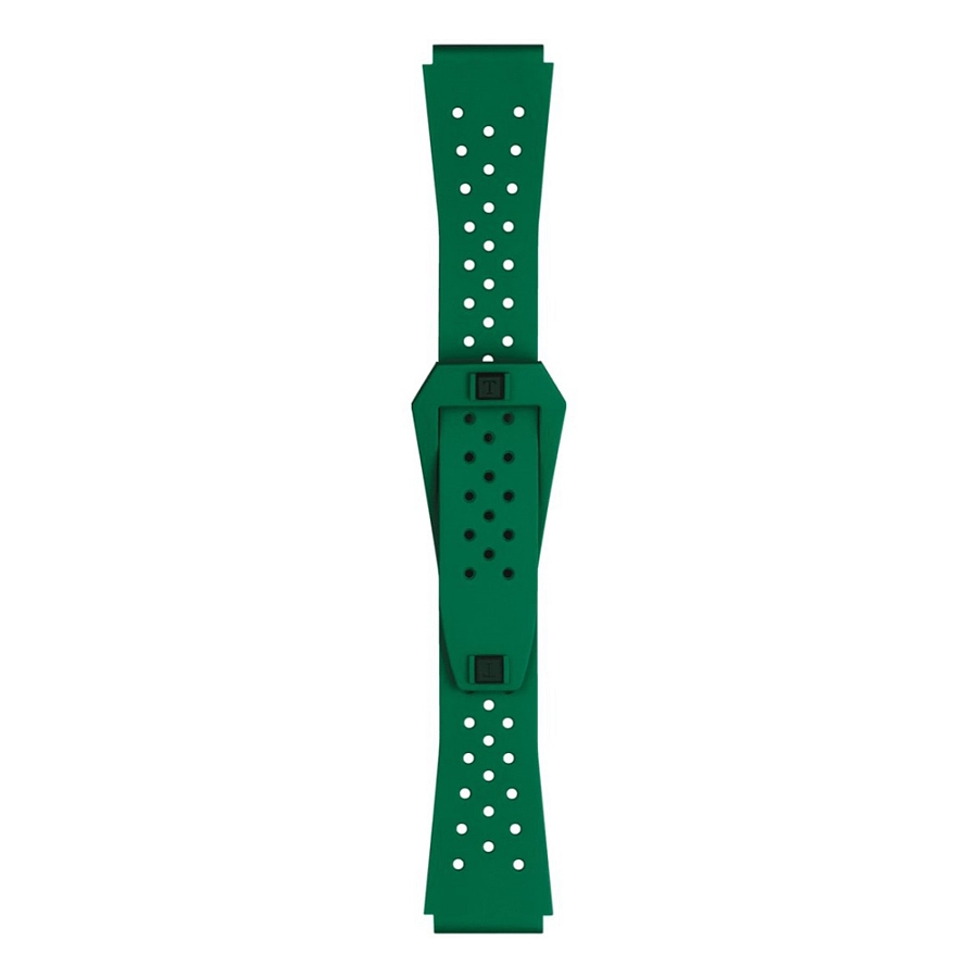 Зелёный резиновый ремешок Tissot Sideral 20 мм T852.048.862