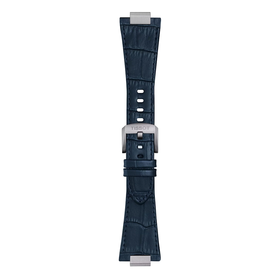 Синий кожаный ремешок Tissot для PRX 42 мм T852.049.411