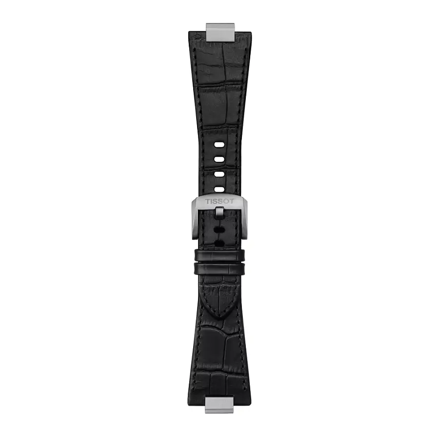 Чёрный кожаный ремешок Tissot для PRX 40 мм T852.047.562
