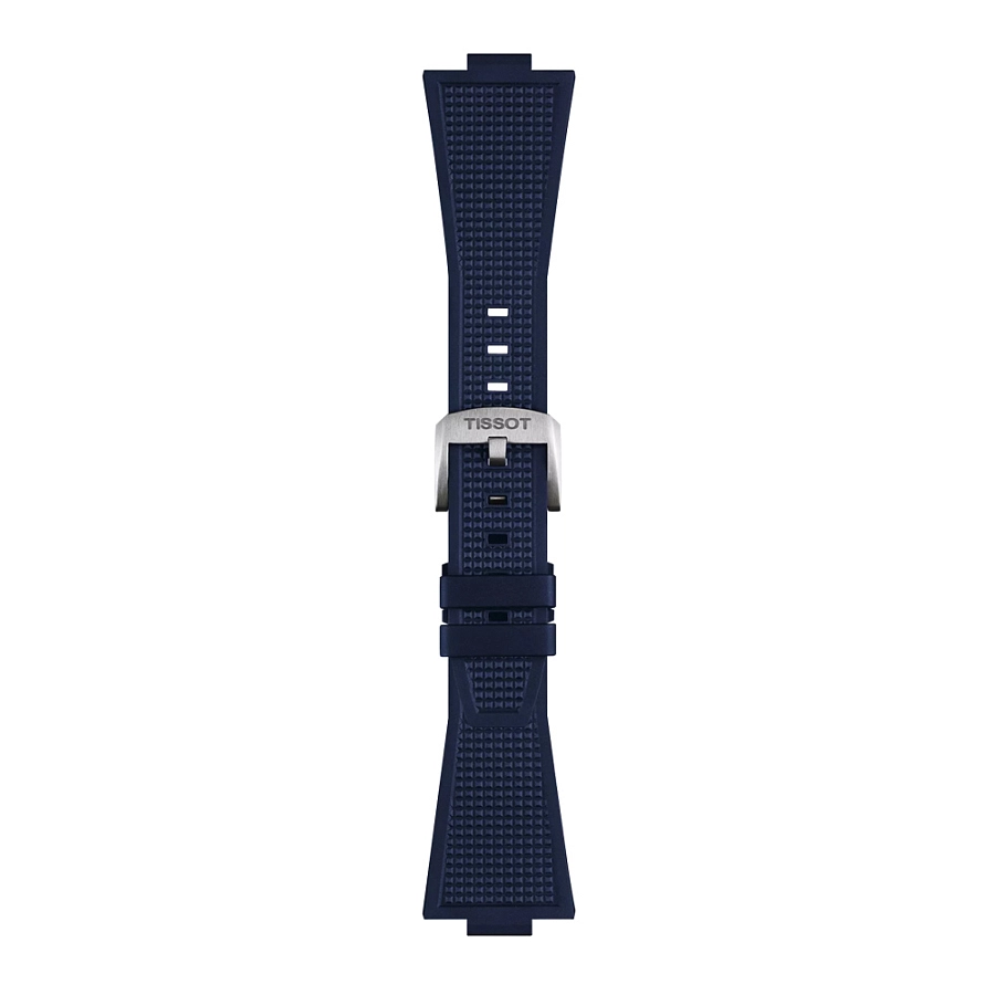 Синий резиновый ремешок Tissot для PRX 40 мм T852.049.050