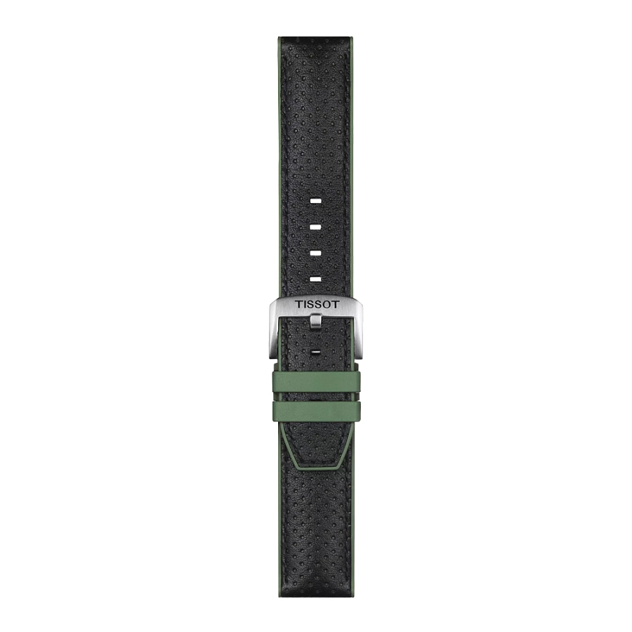 Зелёно-чёрный ремешок Tissot 22 мм T852.046.787