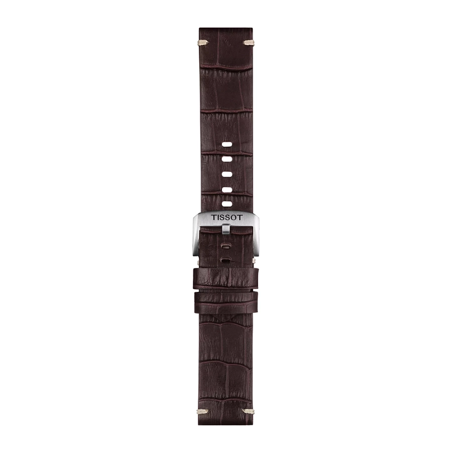 Tissot коричневый кожаный ремешок 22 мм T852.046.773