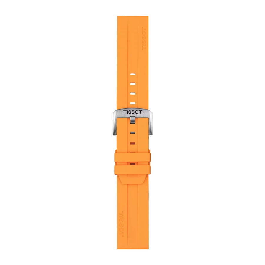 Оранжевый силиконовый ремешок Tissot 22 мм T852.047.918
