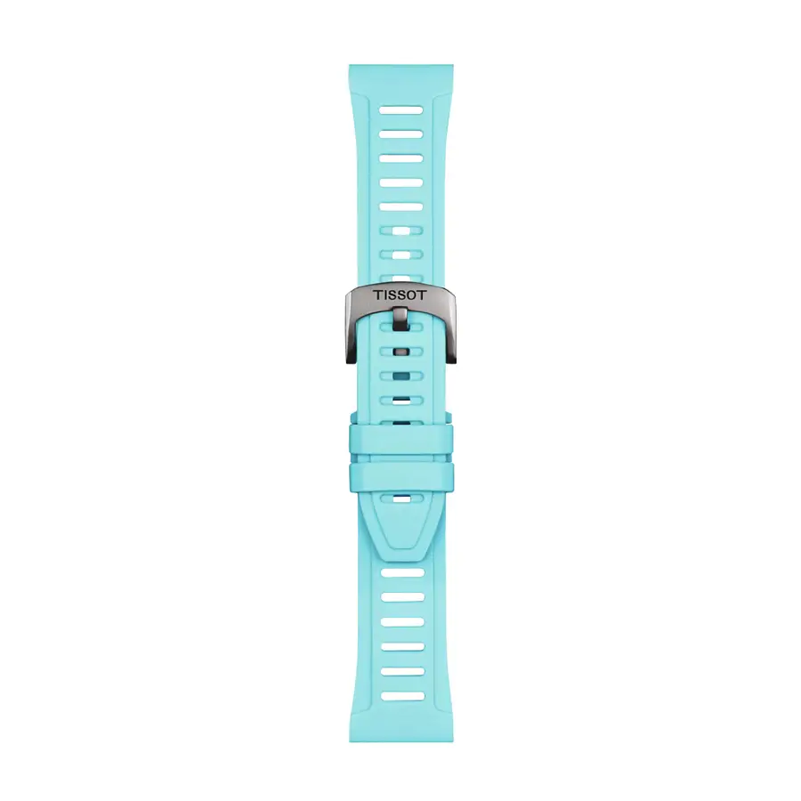 Ice blue силиконовый ремешок Tissot 21 мм XS T852.049.329