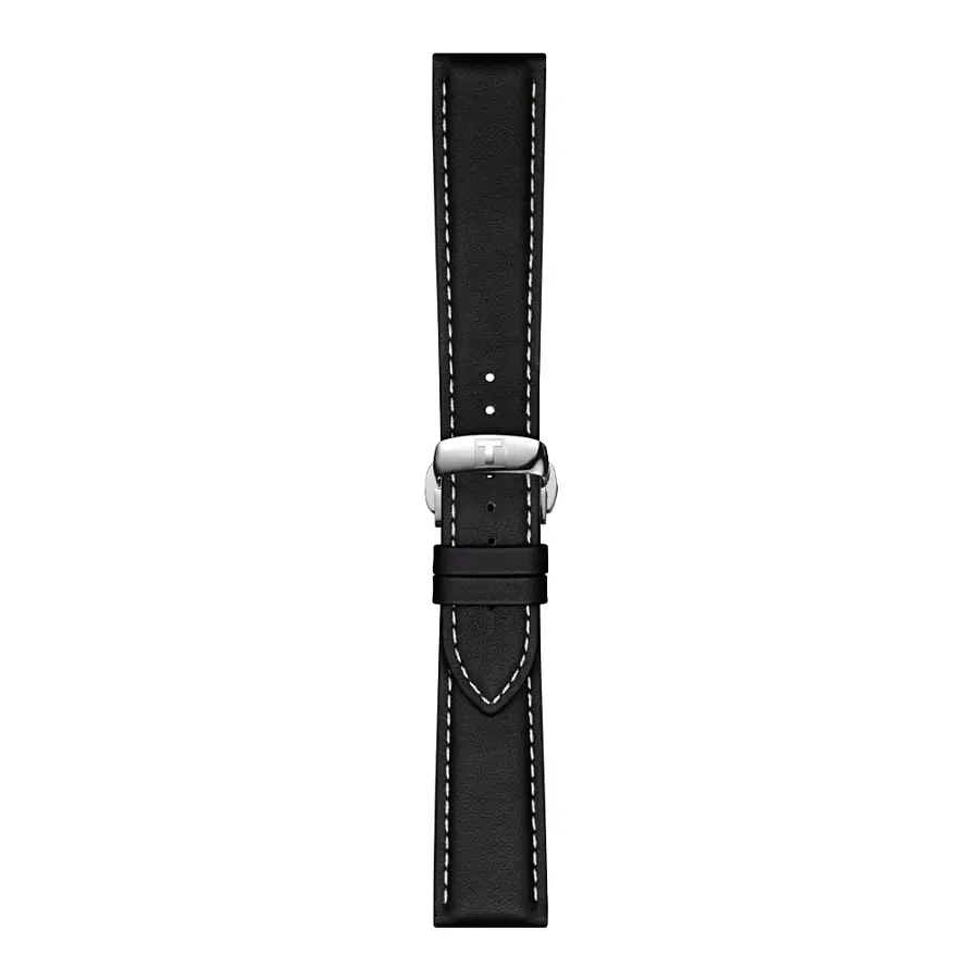 Чёрный кожаный ремешок Tissot 21 мм T852.044.599