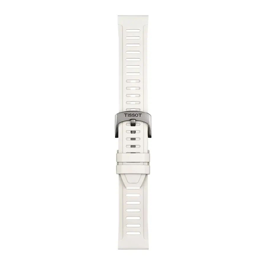 Белый силиконовый ремешок Tissot 21 мм T852.049.245