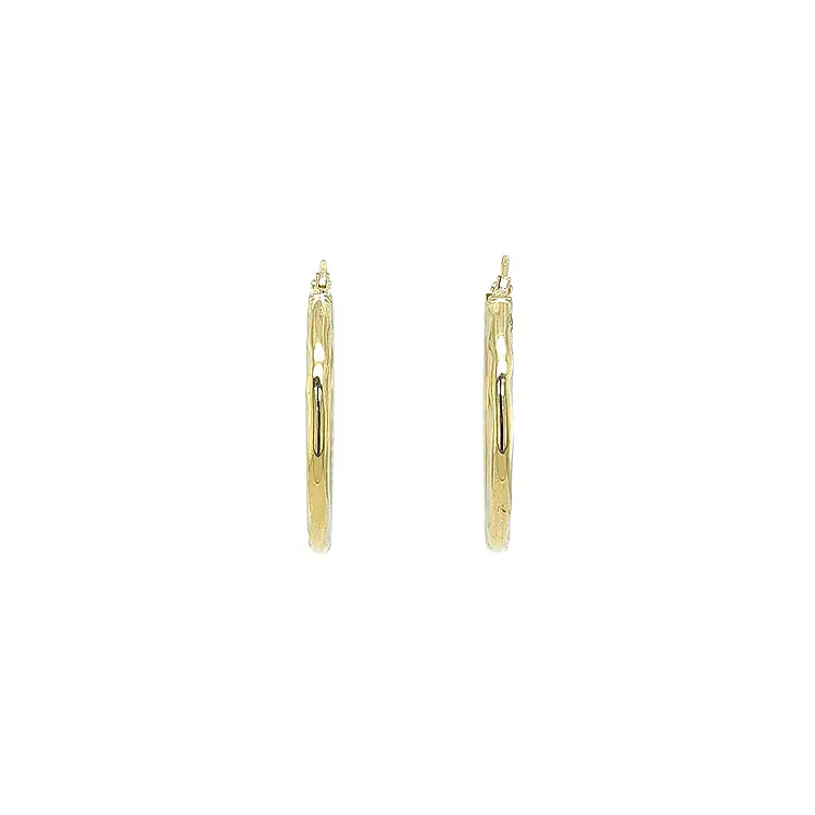 Элегантные золотые серьги-кольца