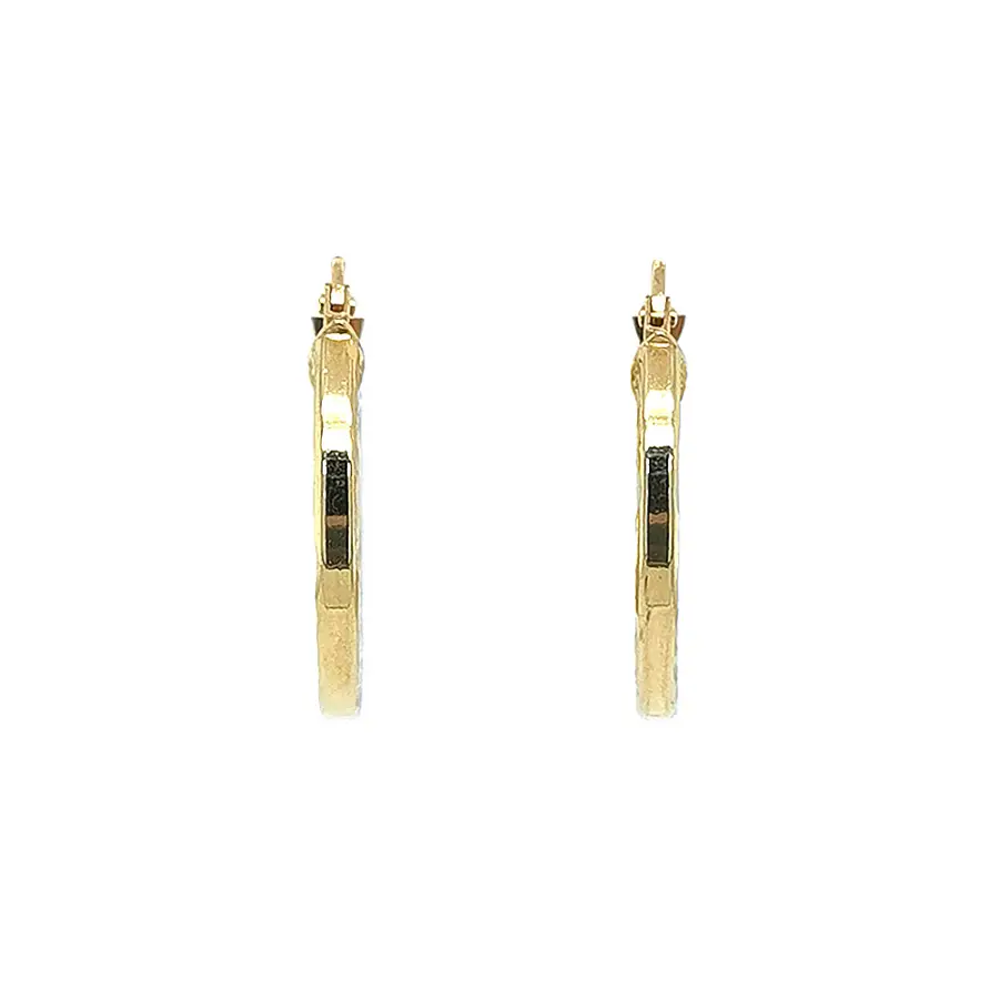 Элегантные золотые серьги-кольца