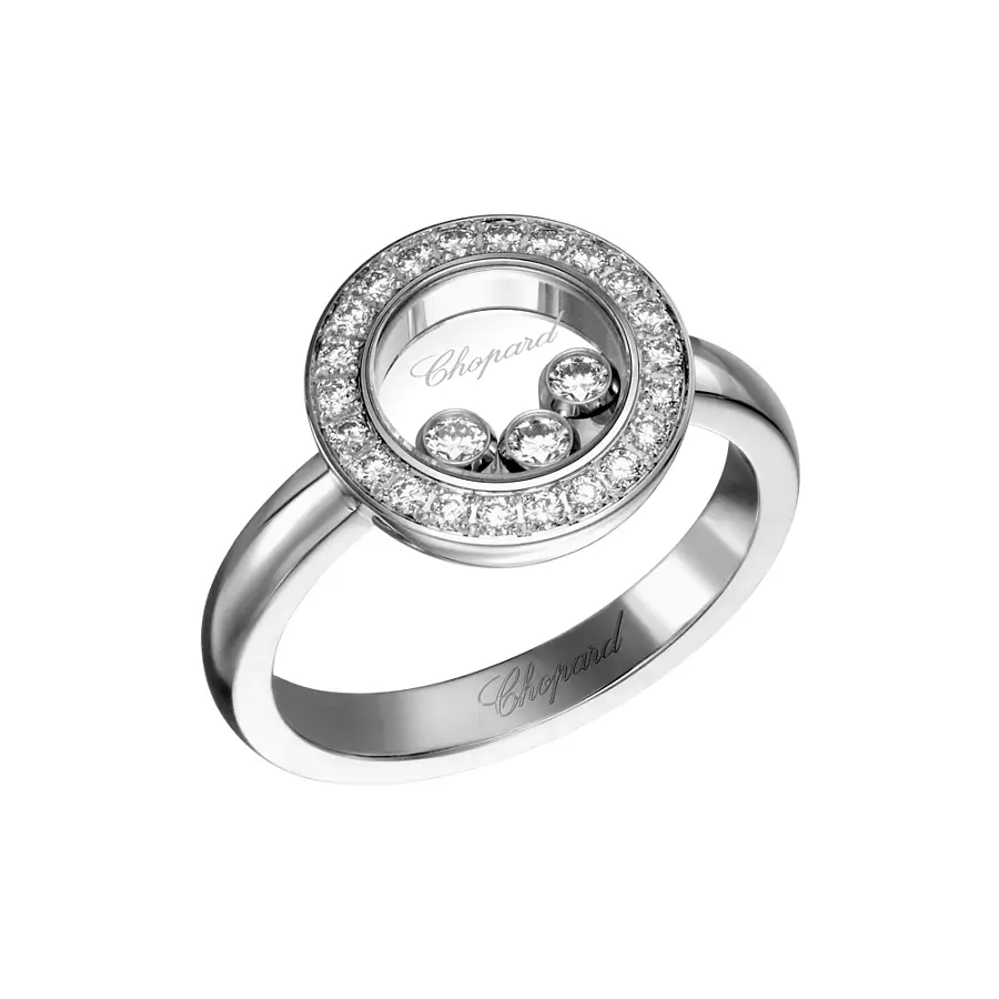 Золотое кольцо Chopard Happy Diamonds 82A018-1211