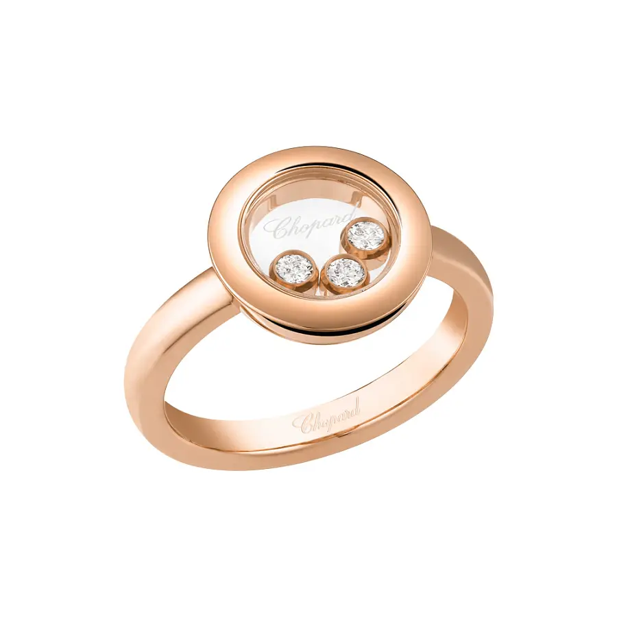 Золотое кольцо Chopard Happy Diamonds 82A018-5111