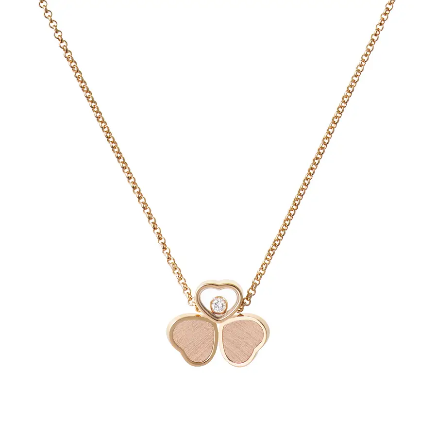 Золотой кулон Chopard Счастливые сердца 81A083-5711