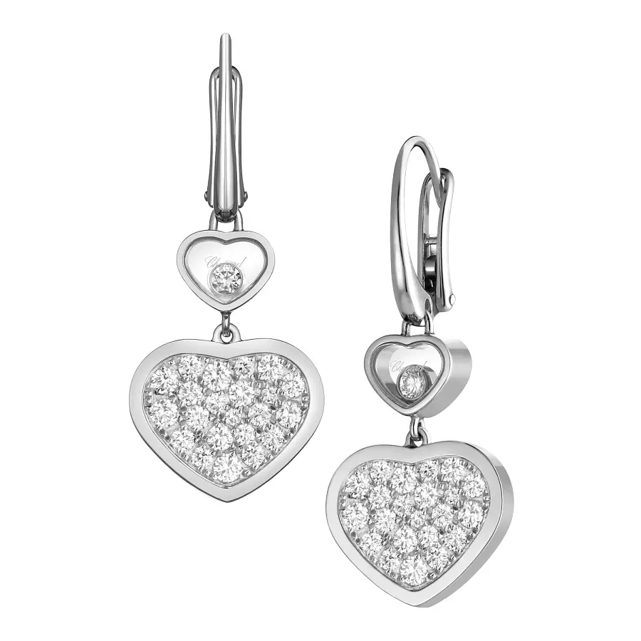 Золотые серьги Chopard Happy Hearts 837482-1009