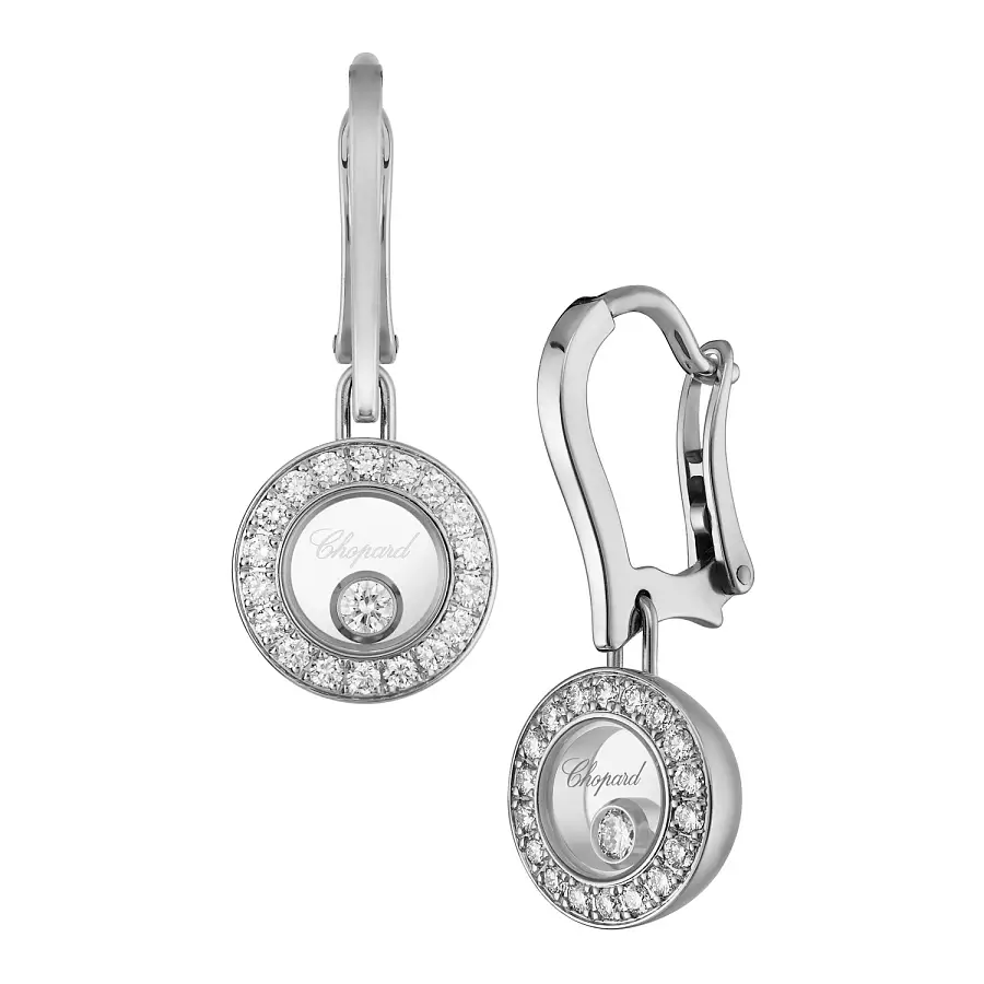 Золотые серьги Chopard Happy Diamonds 83A017-1401