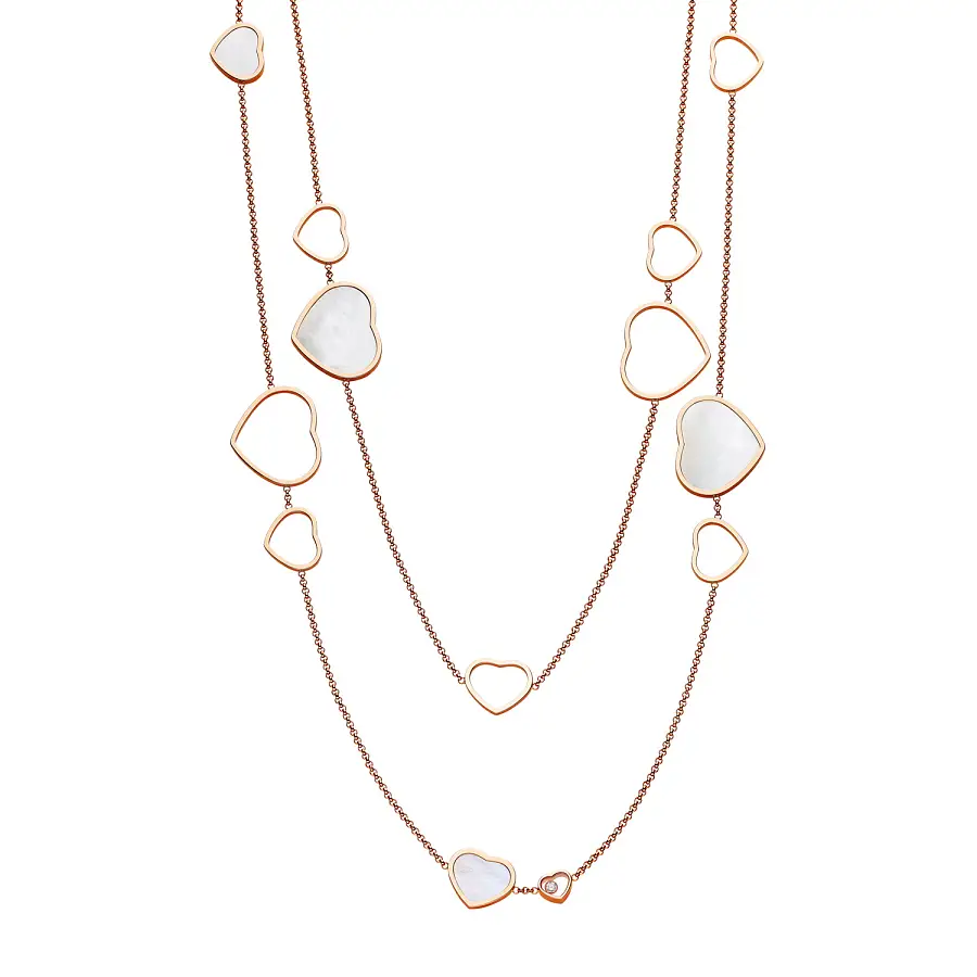 Золотое колье Chopard Happy Hearts 817482-5301